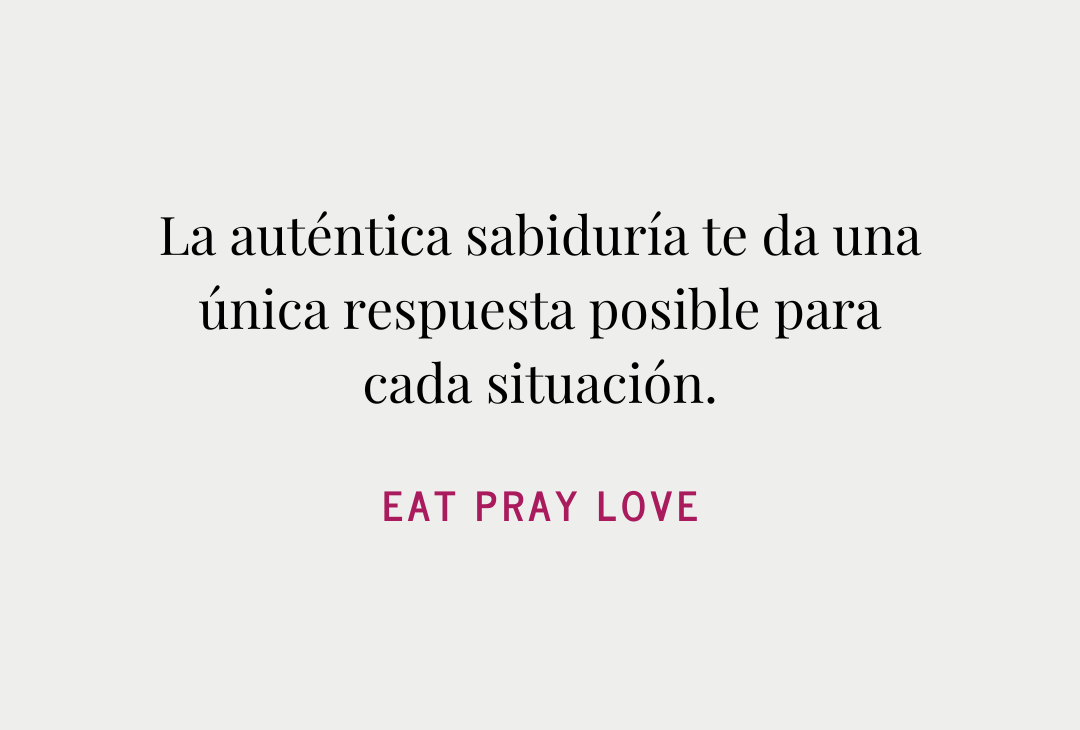 frases de eat pray love
