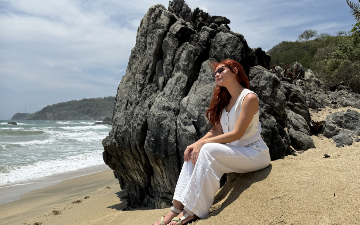 michelleuz bloqeuador solar playa