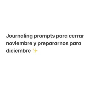 Aunque se puede “cerrar ciclos” o “comenzar algo” en cualquier momento de nuestras vidas y no en tiempos de un calendario, sabemos que durante esta época la energía de terminar el año nos arropa y podemos aprovecharla para cada vez ser más conscientes de nuestra responsabilidad con la vida que queremos crear…

¿Cómo estás transitando este noviembre? 🤍